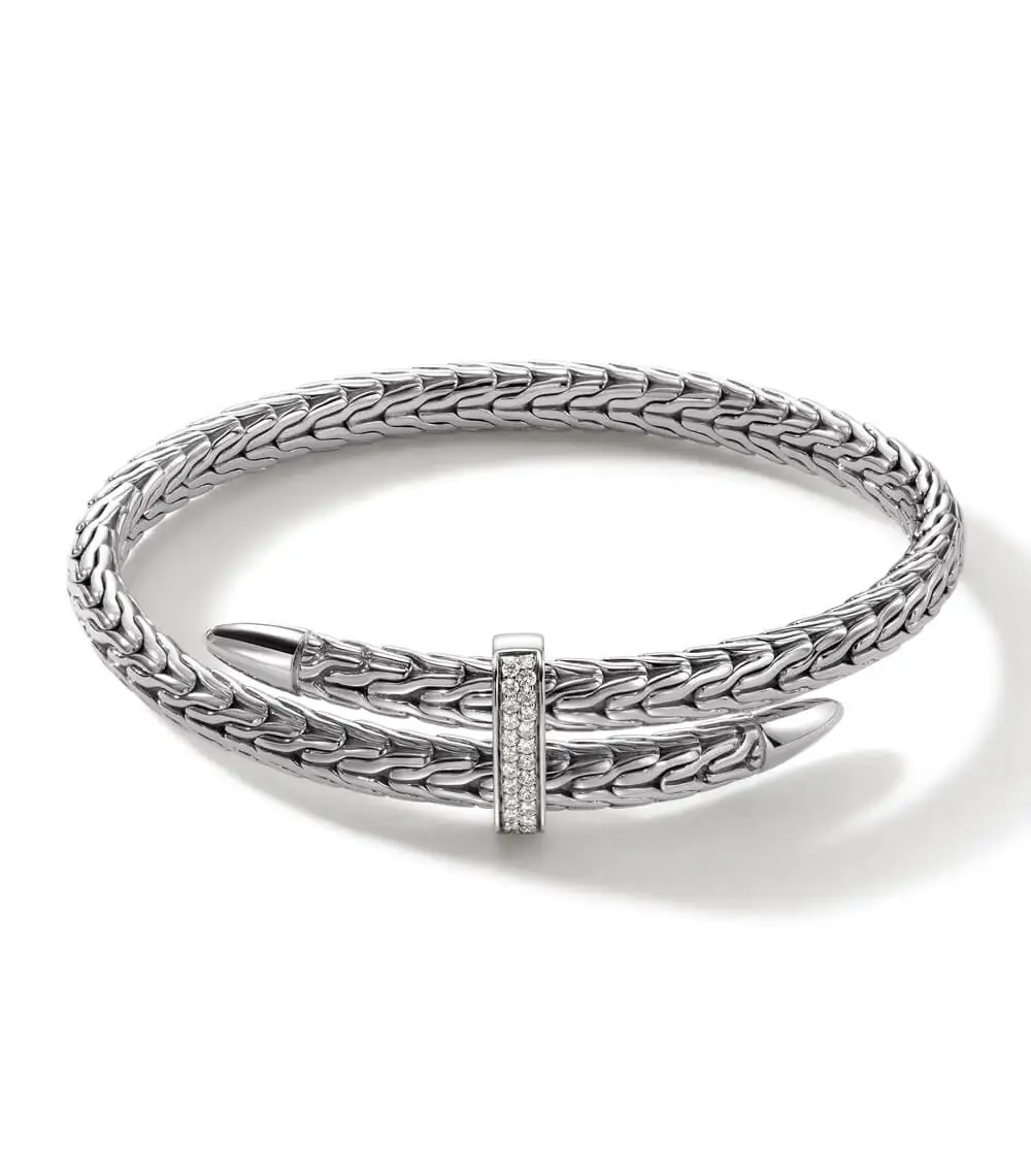 Spear Flex Cuff, Sterling Silver